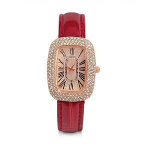 Glamorous Ladies Rose Toned - Quartz Movement - Roman Egg Dial Designer Watch